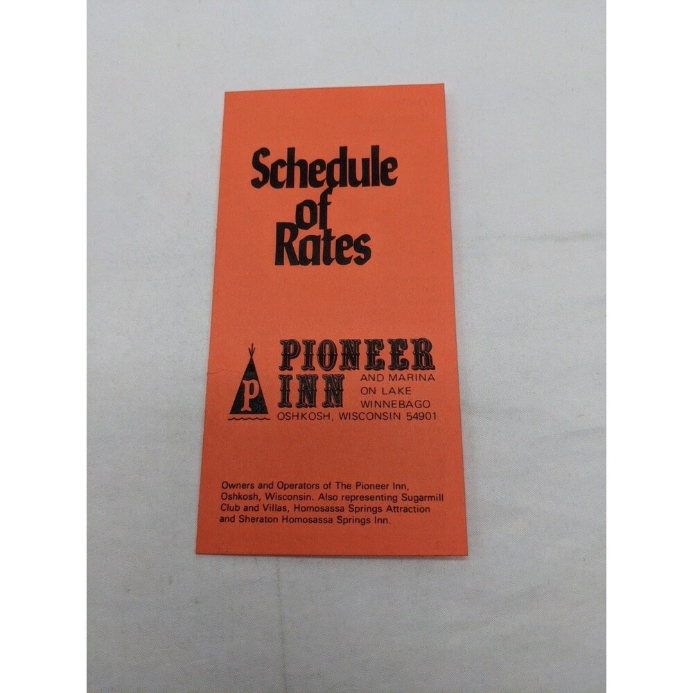 Vintage 1960s The Pioneer Inn On Lake Winnebago Brochure - Picture 5 of 9